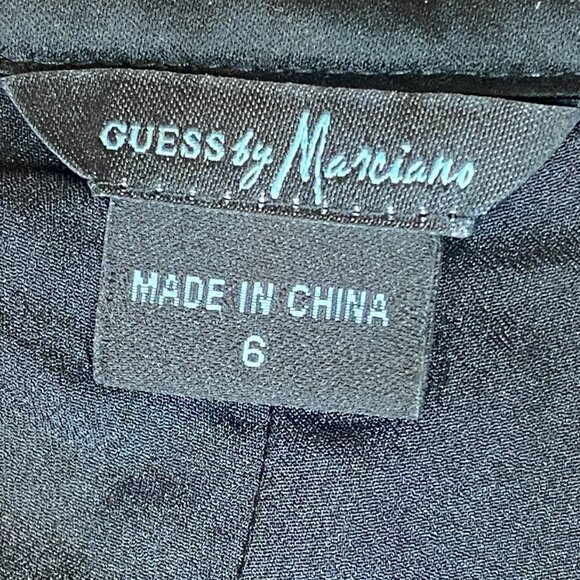 Guess by Marciano BOHO Kick Flare Black Eyelet Lace Pants Sz 6 #240N - Picture 6 of 9